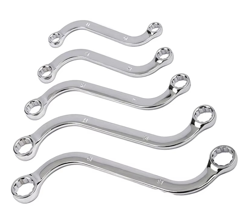 5Pcs S-Type Wrench Dual Head Box Combination Spanner