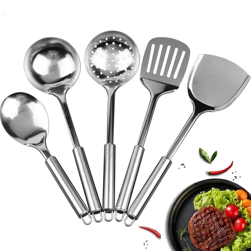 Utensil Nonstick Stainless Steel Kitchen Cookware Set