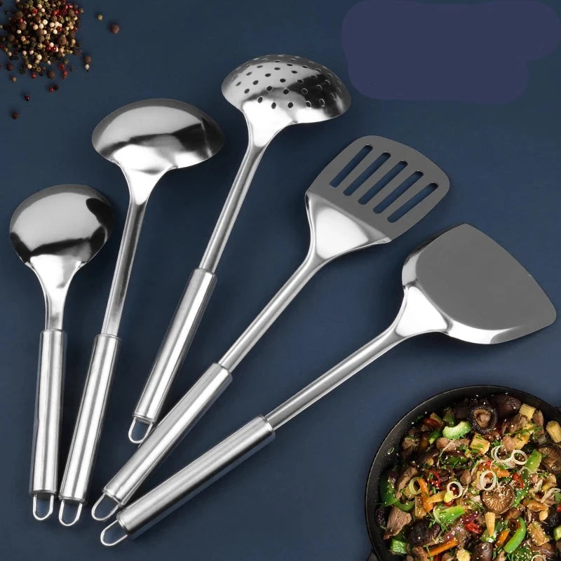 Utensil Nonstick Stainless Steel Kitchen Cookware Set