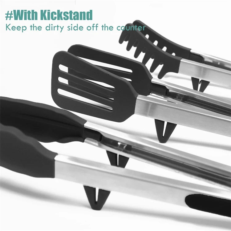Kitchen Non-Stick Silicone Food Tongs utensil