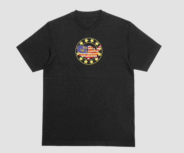 Built off the back of black history-Flag Short Sleeve T-shirt-volume 2