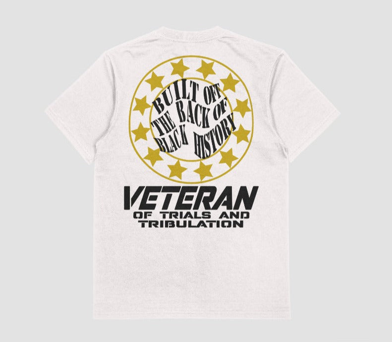 Built off the back of black history-Flag Short Sleeve T-shirt-volume 2