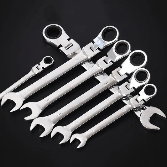 Flexible Combination Ratchet Wrench,Dual-purpose Metric Tool Set