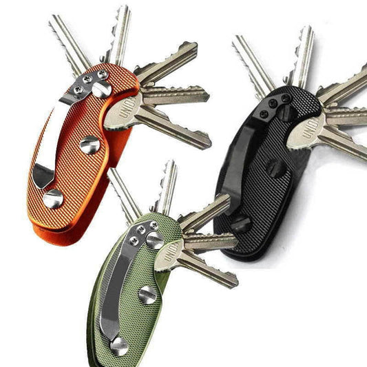 Aluminum Clip Keychain Organizer Holder, Portable Key Storage