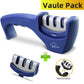 Knife Sharpener & Scissors Grinder,4&3 Stage Professional Kitchen Sharpening Tool