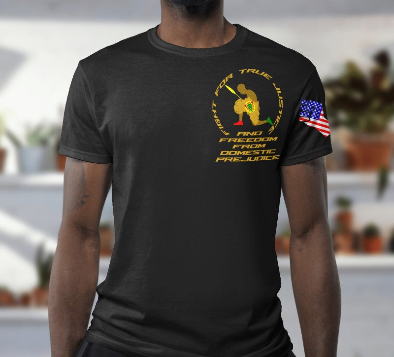 Taking a Knee Short Sleeve T-shirt-Fight For True Justice