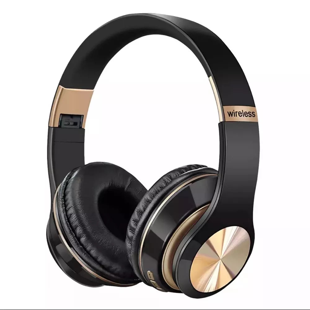 Bluetooth HiFi Wireless Headphones,Foldable Headset Support