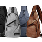 Nylon Sling Backpack Bag for Men & Women,Portable USB Charging,Crossbody Shoulder Bag