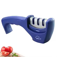 Knife Sharpener & Scissors Grinder,4&3 Stage Professional Kitchen Sharpening Tool