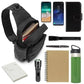 Tactical Sling Chest Crossbody Travel Bag & Water Bottle Holder Bag