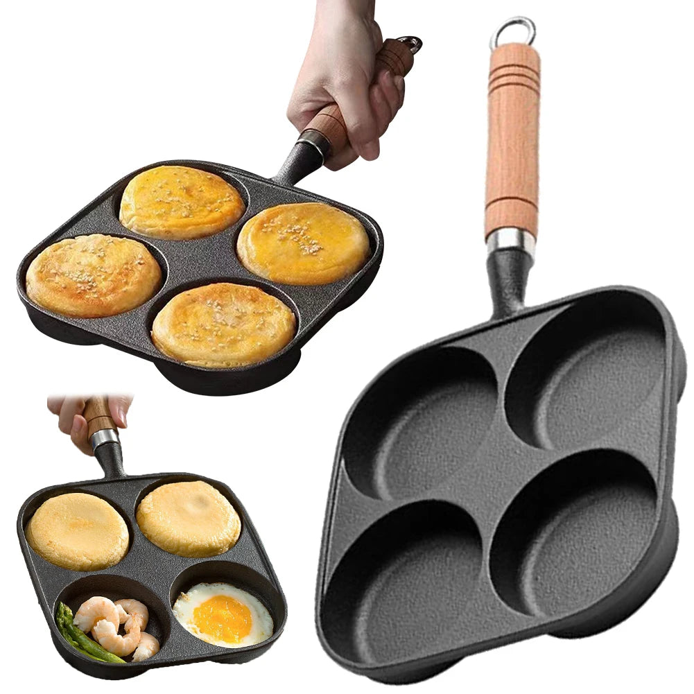 Four-Hole Frying Pan Non-Stick Pan