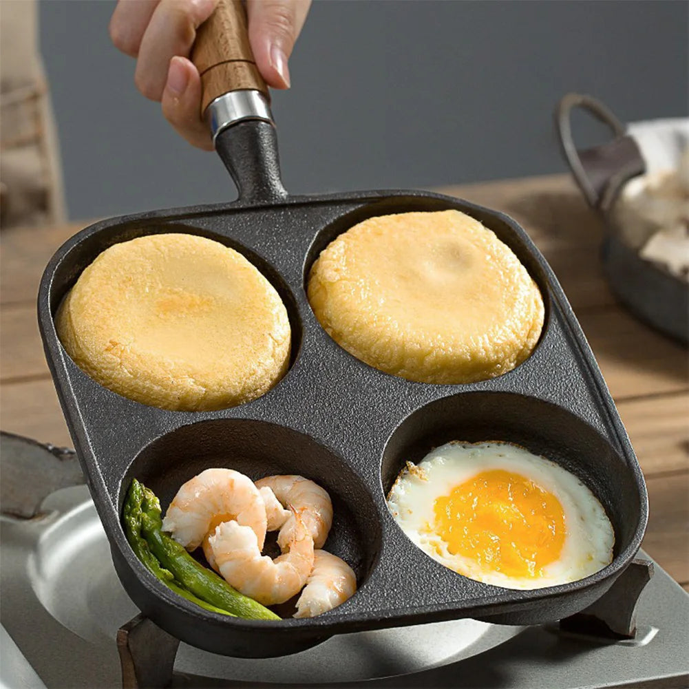 Four-Hole Frying Pan Non-Stick Pan