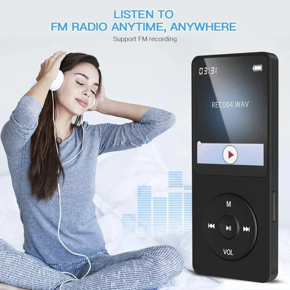 MP3 Player Music with Bluetooth, FM Recording E-book