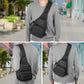 Tactical Sling Chest Crossbody Travel Bag & Water Bottle Holder Bag