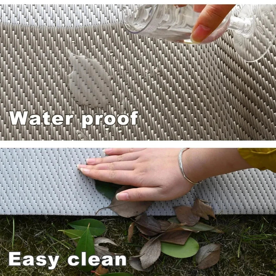 Outdoor Waterproof Rug Plastic Straw Mat, Outdoor Rug