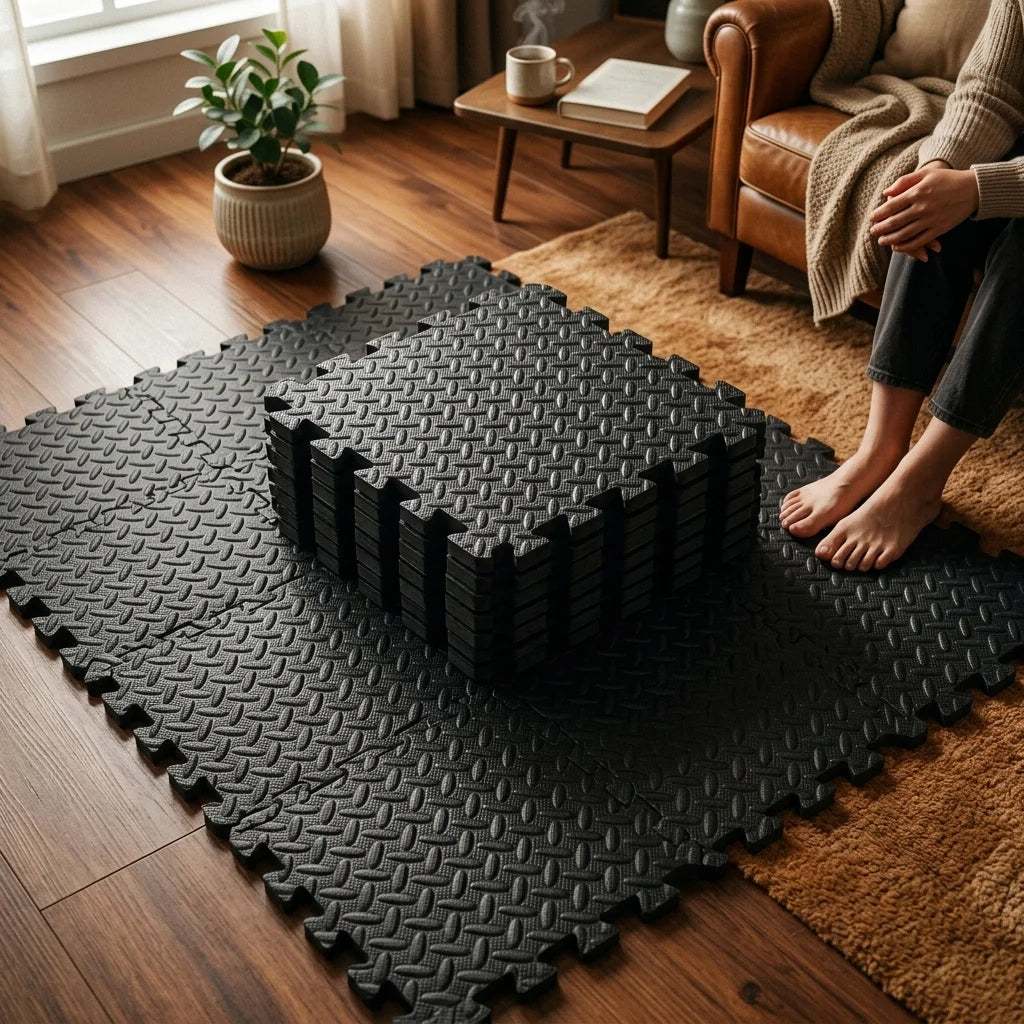 12 Pcs Interlocking Gym and Yoga Fitness Equipment Protective Thickened Mat