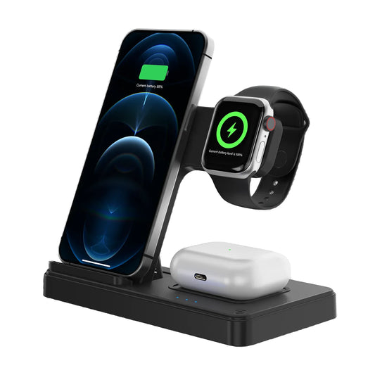 Fast Wireless Charging Station For iPhone, Apple, Airpods Pro iWatch