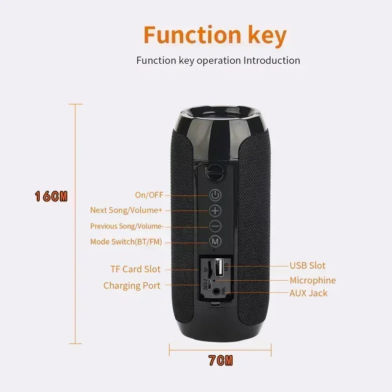 Wireless Portable Speaker Waterproof Bluetooth