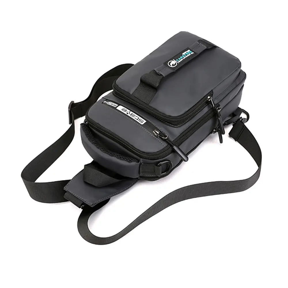Backpack,Chest and Shoulder Bag with USB Charging,Sport Waterproof Storage