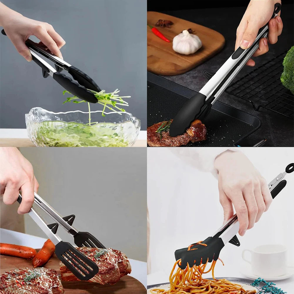 Kitchen Non-Stick Silicone Food Tongs utensil