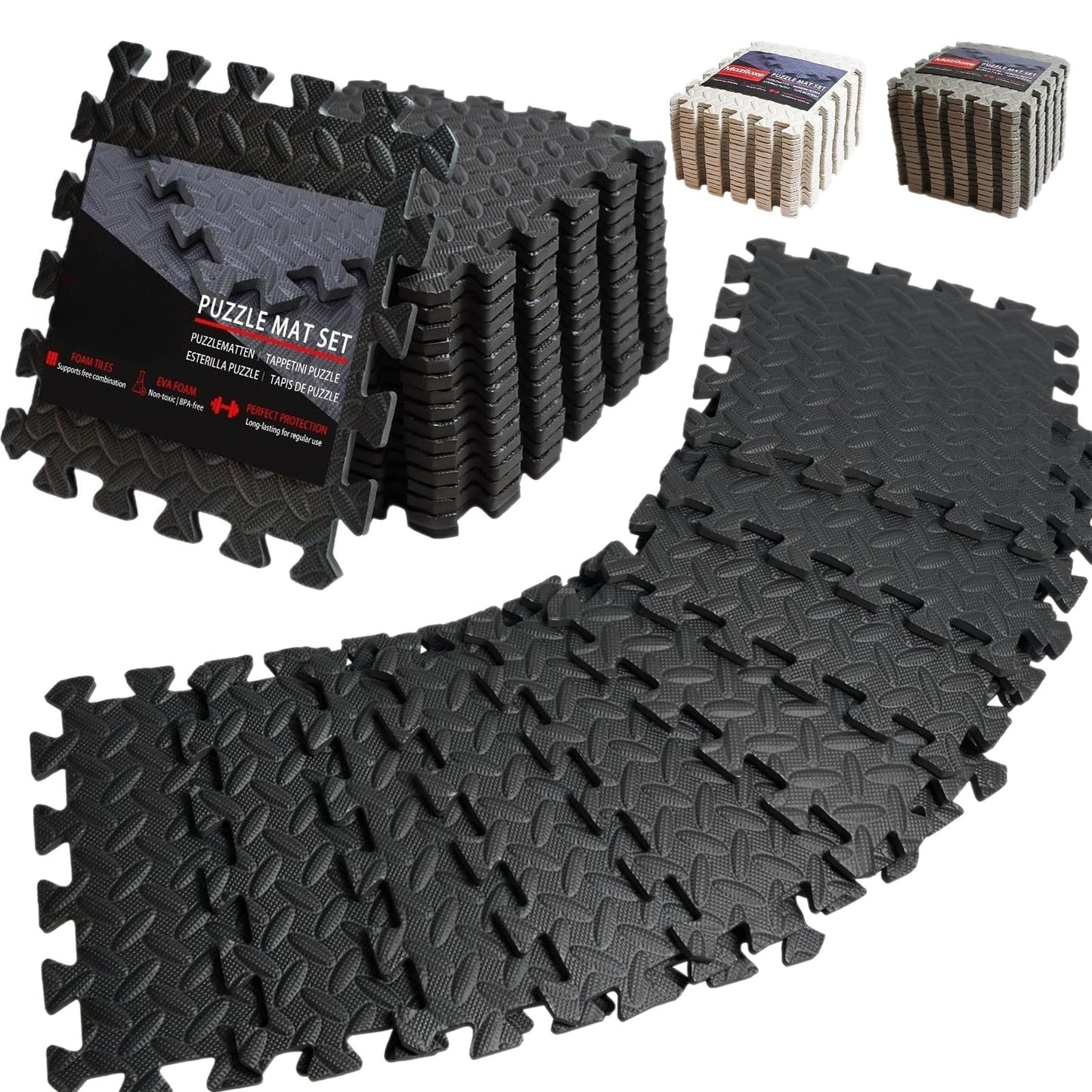 12 Pcs Interlocking Gym and Yoga Fitness Equipment Protective Thickened Mat