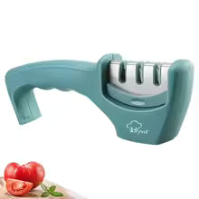 Knife Sharpener & Scissors Grinder,4&3 Stage Professional Kitchen Sharpening Tool
