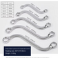 5Pcs S-Type Wrench Dual Head Box Combination Spanner