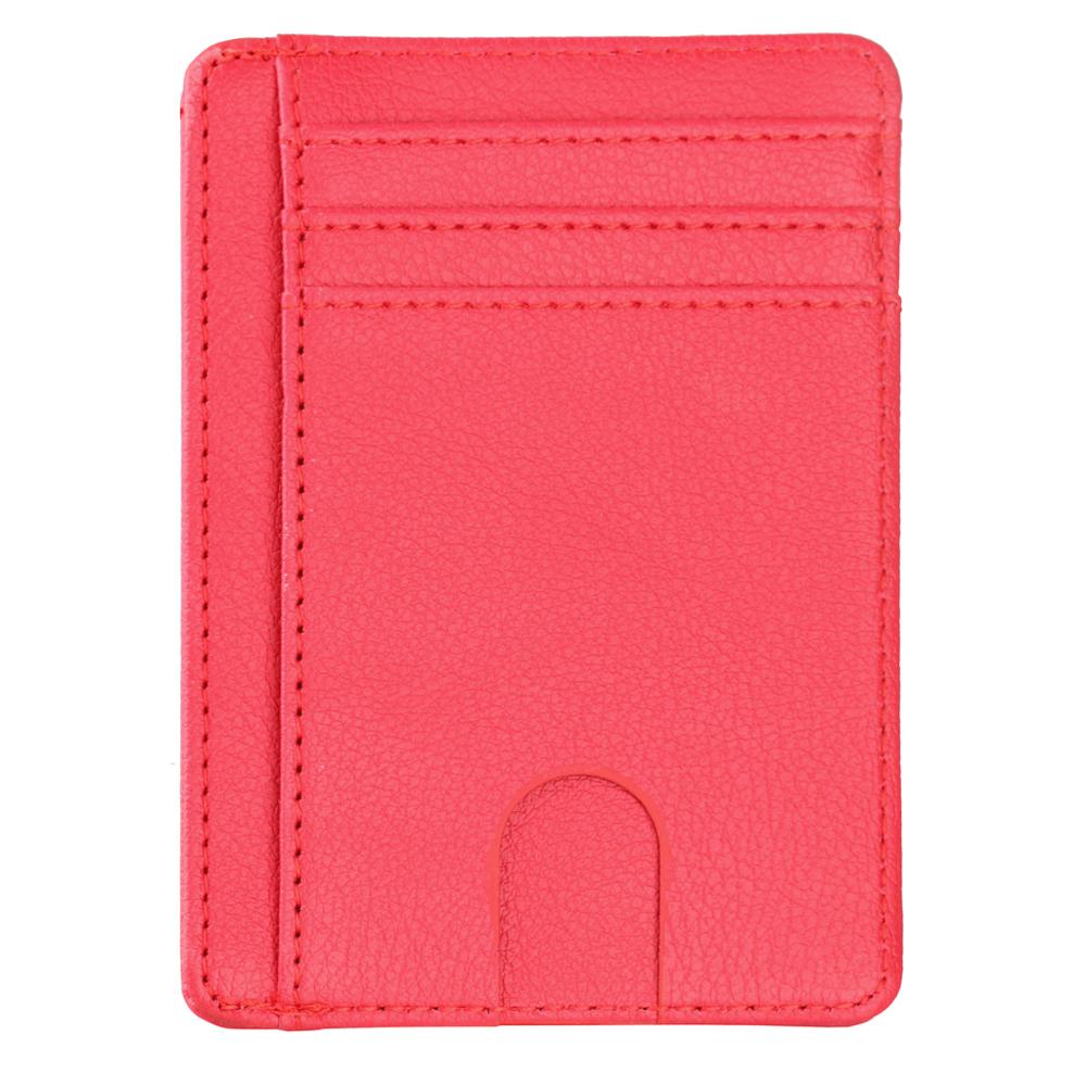 Slim Minimalist Front Pocket Leather Wallet,Credit & ID Card Holder,for Men & Women