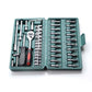 46pcs,1/4-Inch Socket & Ratchet Torque Wrench Set,Auto Repair Tool