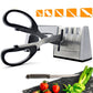 Knife Sharpener & Scissors Grinder,4 Stage Professional Kitchen Sharpening Tool