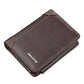 Leather Men  Wallets, High Quality Vintage Zipper