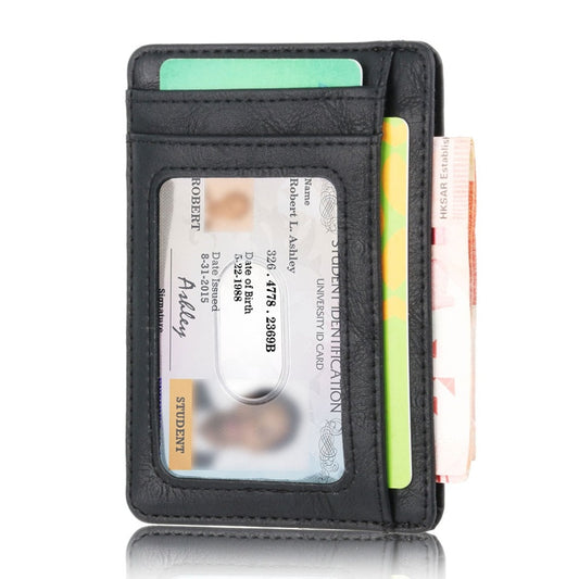 Slim Minimalist Front Pocket Leather Wallet,Credit & ID Card Holder,for Men & Women