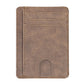 Slim Minimalist Front Pocket Leather Wallet,Credit & ID Card Holder,for Men & Women